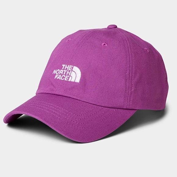 The North Face unisex crimson purple 100% cotton retro dad cap NWT - Picture 1 of 8